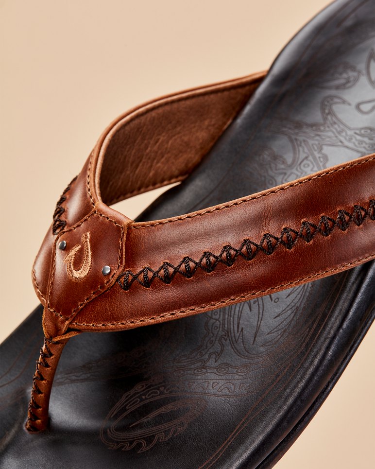 Men's OluKai Mea Ola Sandals - Tan