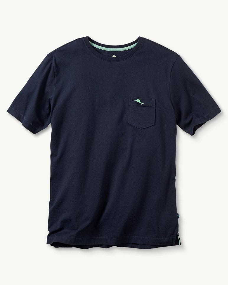 Big & Tall Bali Skyline T-Shirt - Blue Note