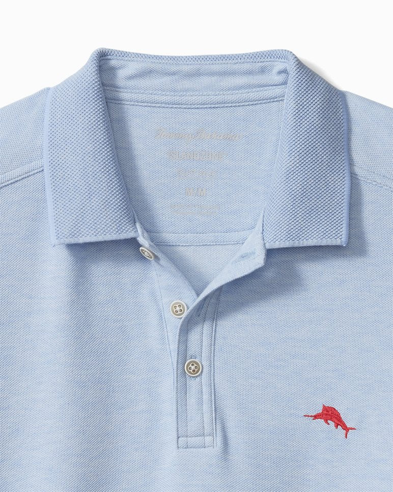 Big & Tall Emfielder IslandZone Polo - Light Sky Hthr