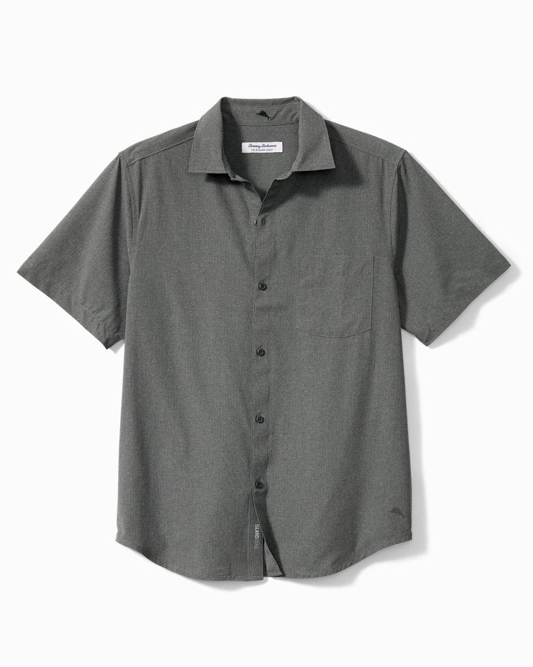 Big & Tall Bahama Coast IslandZone® Heathered Solid Short Sleeve Shirt