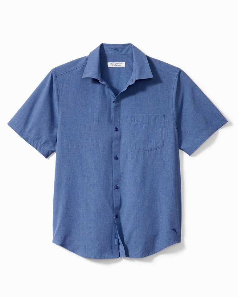 Big & Tall Bahama Coast IslandZone® Heathered Solid Short Sleeve Shirt