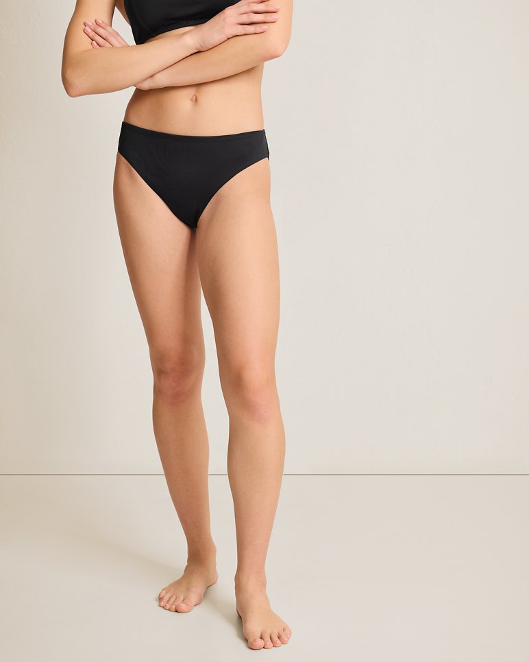 Palm Modern Hipster Bikini Bottoms - Black