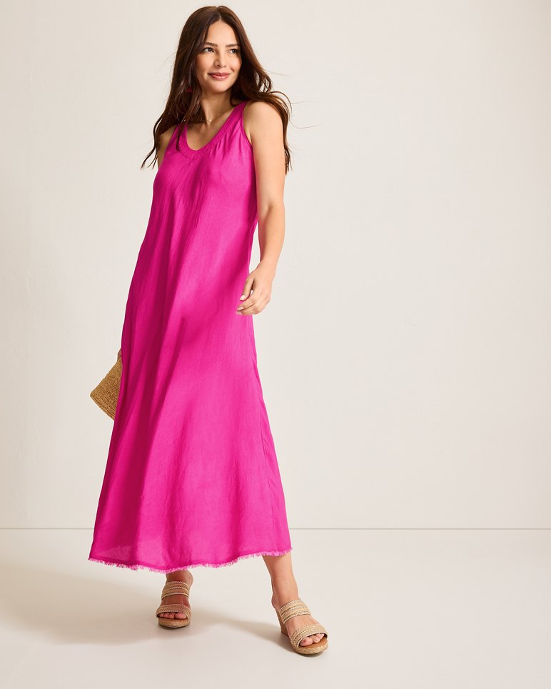 ST. LUCIA BIAS CUT TANK DRESS