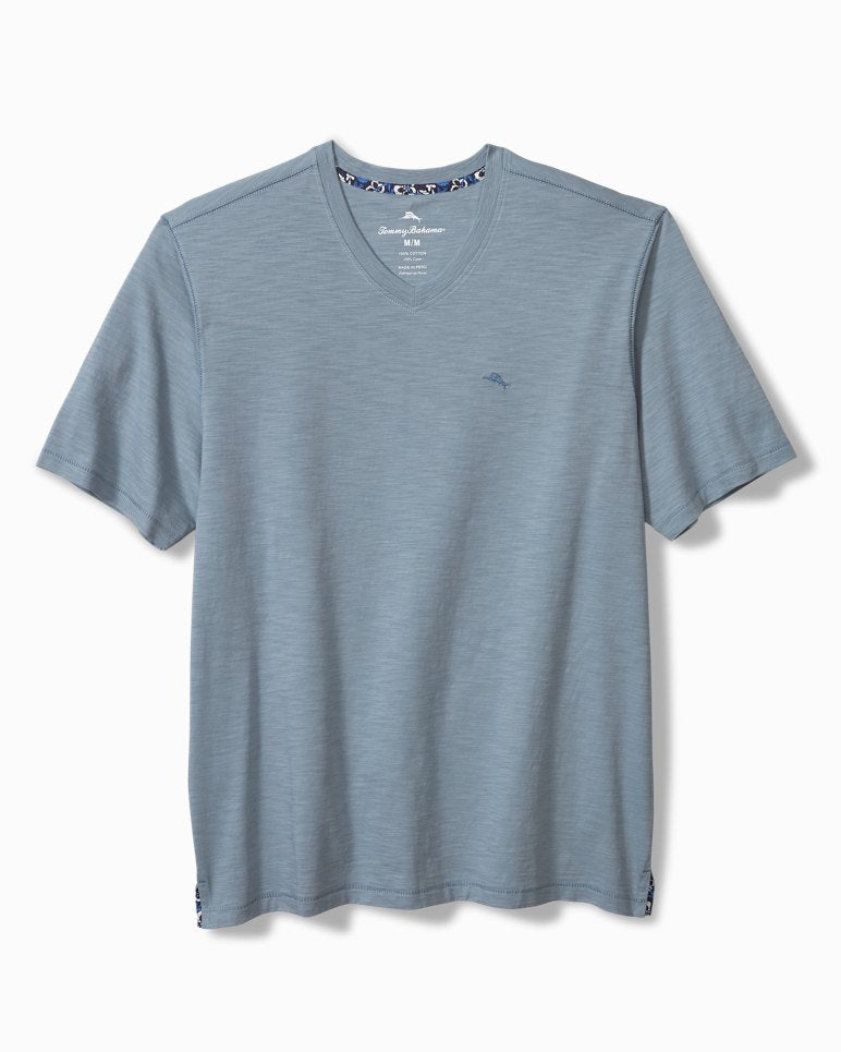 Bali Beach V-Neck T-Shirt - Norse Blue