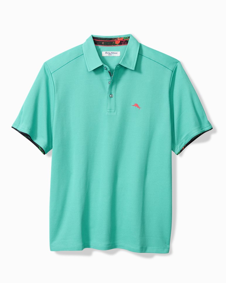 Neon Shores Five O'Clock IslandZone® Polo - Blue Freeze