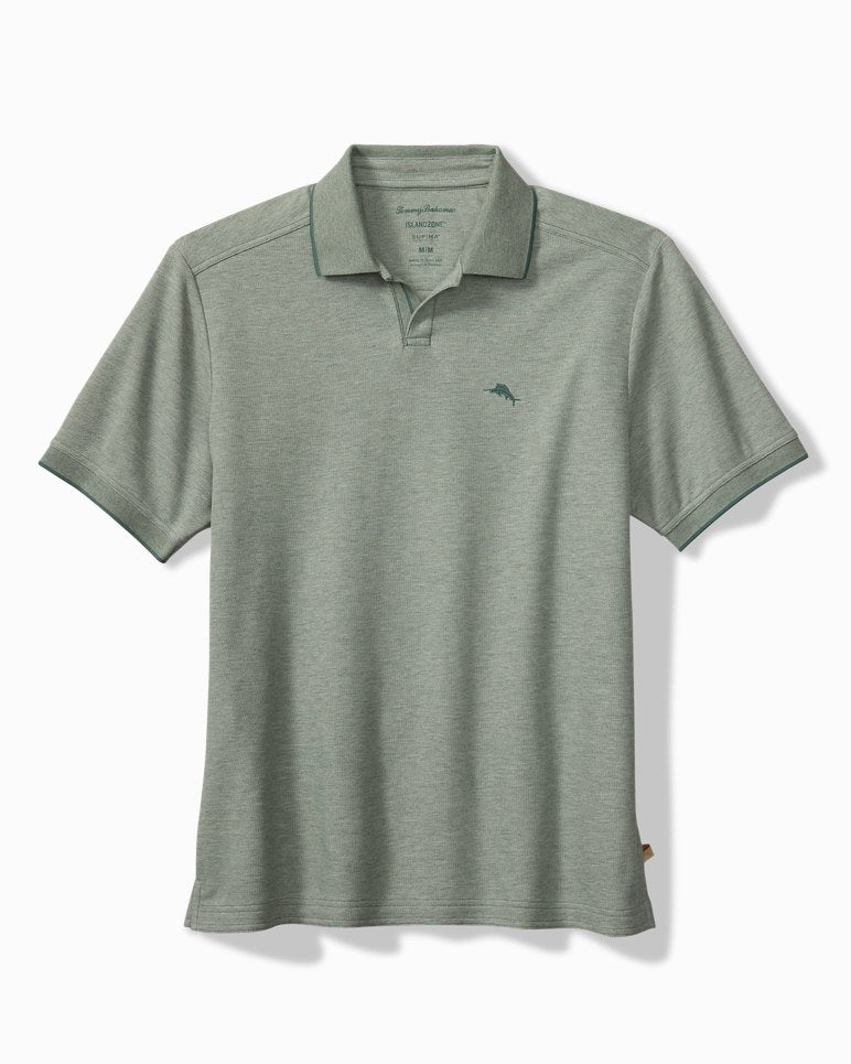 Emfielder Johnny Collar IslandZone Polo - Dark Spa Heather