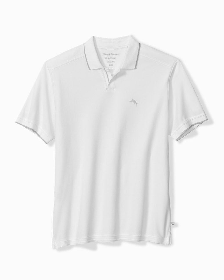 Emfielder Johnny Collar IslandZone Polo - Bright White