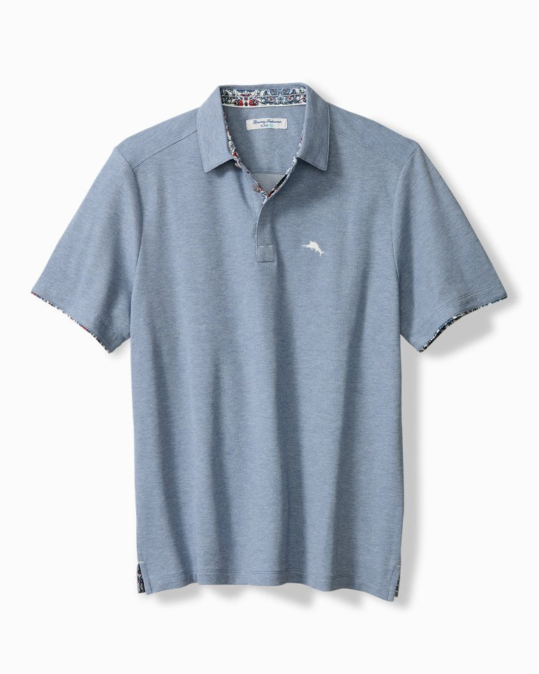 Santa Rosa Gardens Five O'Clock IslandZone Polo - Mystic Blue Heather