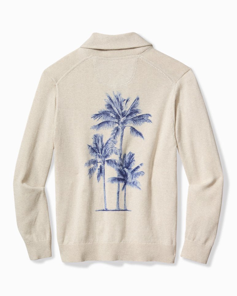 Palm Perfection Cardigan - Bleached Sand
