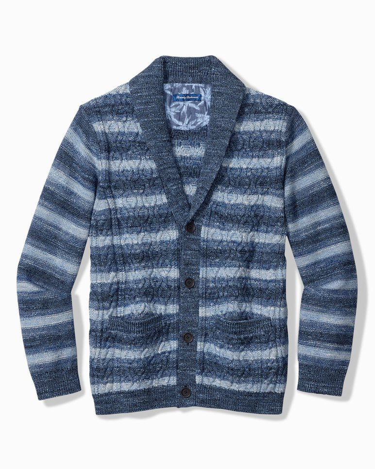 OCEAN HUES SHAWL CARDIGAN