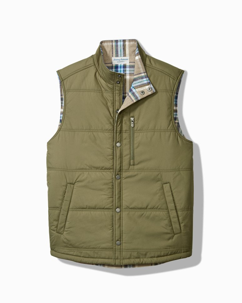 Oak Harbor Reversible Vest - Tea Leaf