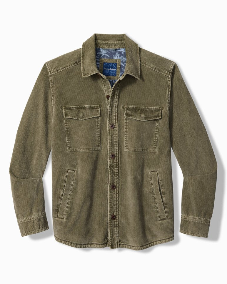 Camden Cord Shirt Jacket - Oakmoss