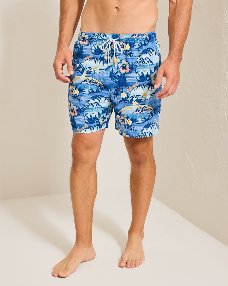 Naples Ocean Echos 6-Inch Swim Trunks
