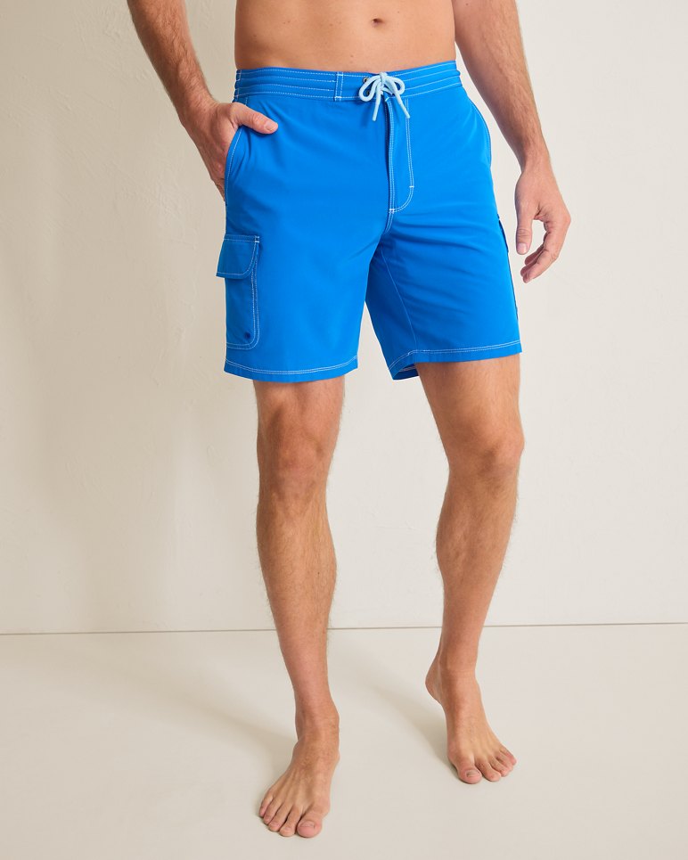 Baja Bay 8-Inch Boardshorts - Victoria Blue