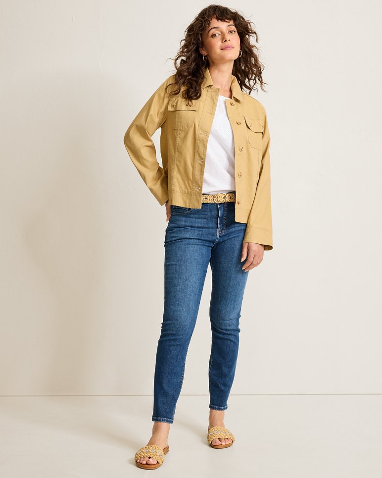High-Rise Skinny Ankle Jeans - Soft Surf Wash