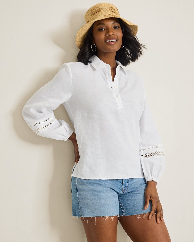 COASTALINA L/S COLLAR PEASANT