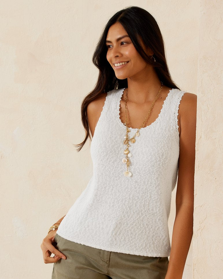 WATER'S EDGE SCOOP NECK TANK