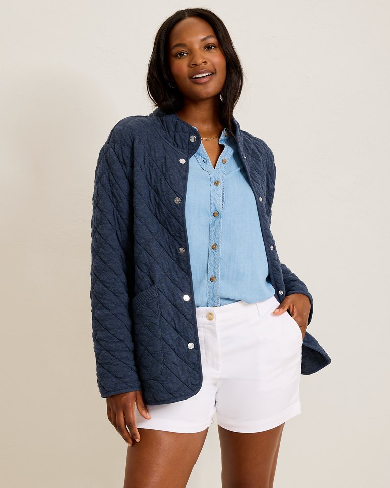 PUFF JACQUARD BARN COAT - Coastline