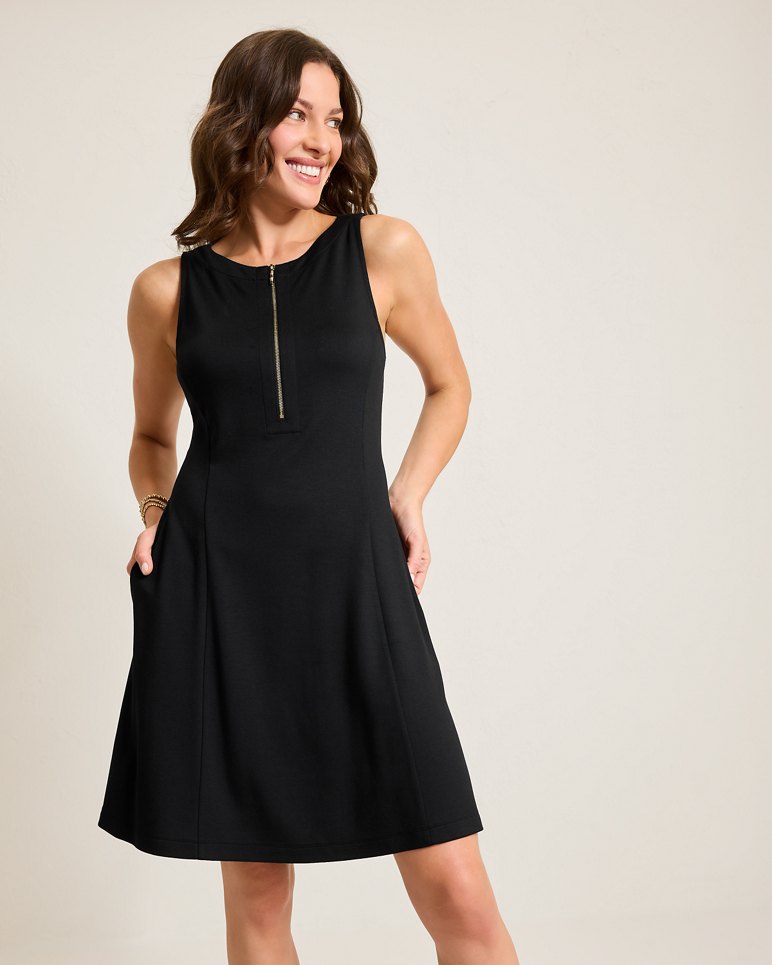 Darcy Fit-and-Flare Dress - Black