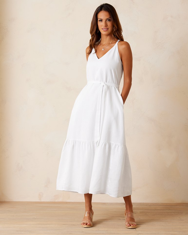 Coastalina Linen Maxi Sundress