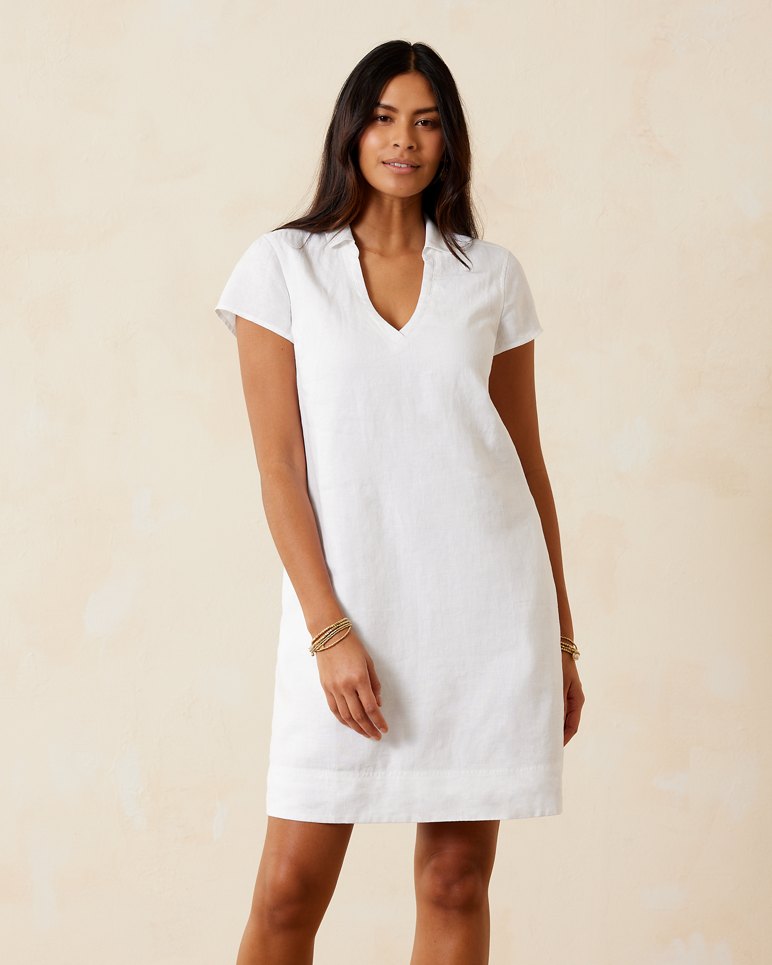 Two Palms Linen Collared Dress