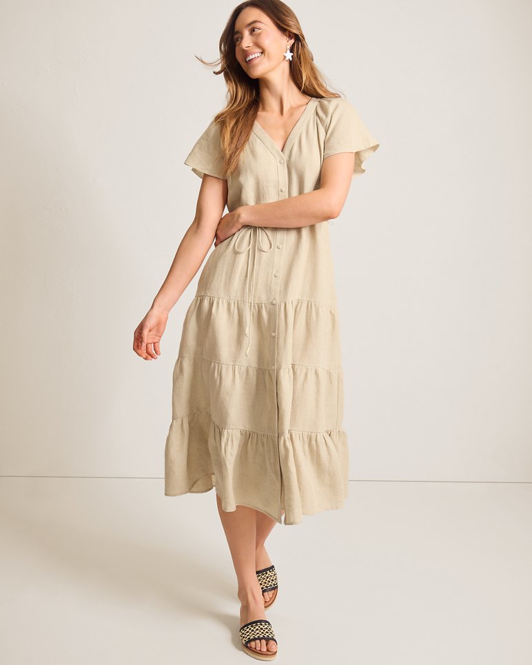 COASTALINA TIERED SHIRTDRESS