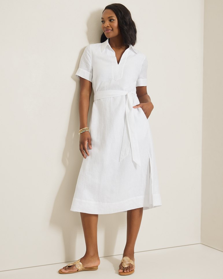 COASTALINA POPOVER MIDI DRESS