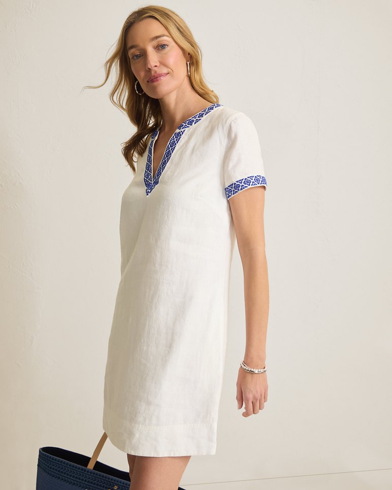 TWO PALMS COASTAL TILES DRESS