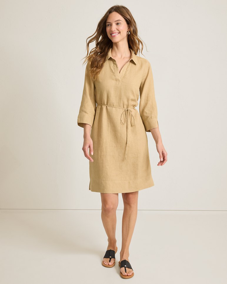TWO PALMS 3/4 SLV SHIFT DRESS