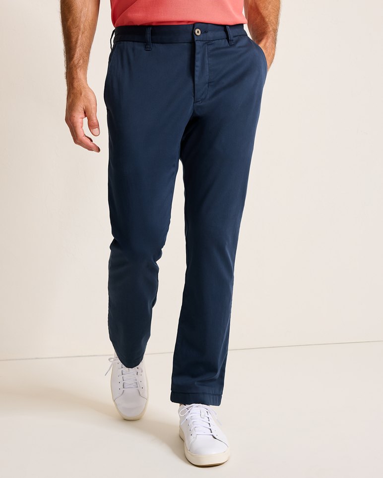 Boracay Flat-Front Chino Pants