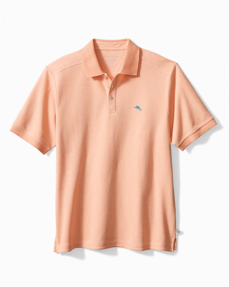 The Emfielder IslandZone&reg; Polo - Passion Peach Hthr