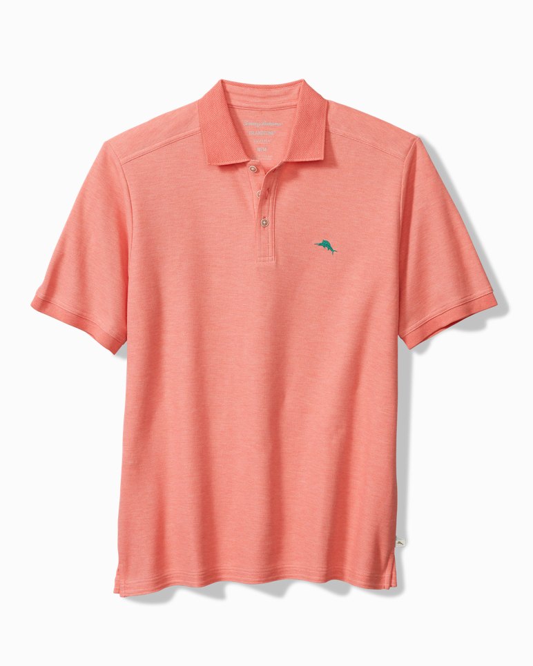 The Emfielder IslandZone® Polo - Red Ginger Heather