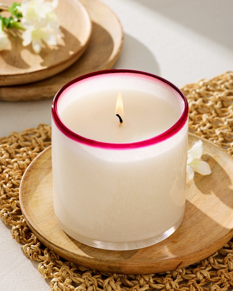 Floral Daydreams 12-oz. Glass Candle - White