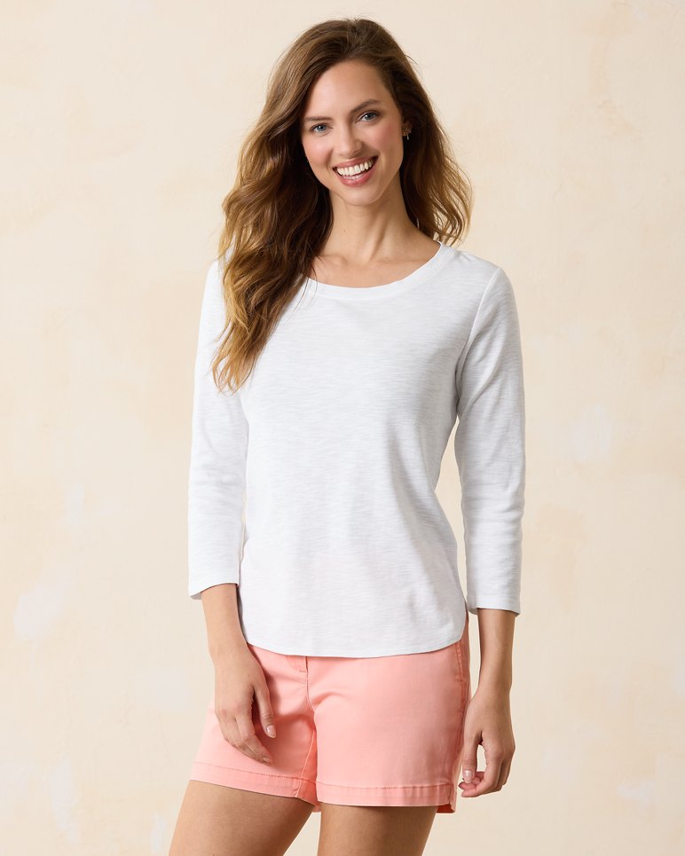 Ashby Isles Rib 3/4 Sleeve T-Shirt